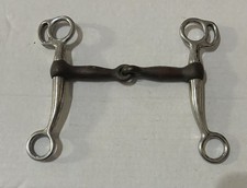Heavy Tom Thumb Bit Western Horse Snaffle Corrective Tack Copper Sweet Mouth