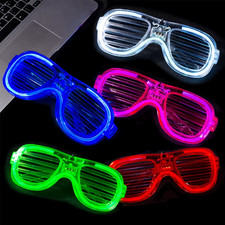 5/10/15/20/30 Pcs Led Neon Party Glasses Light up Sunglasses Glow in the Dark Gl