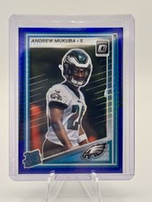 2025 Panini Optic Andrew Mukuba Blue Hyper Rated Rookie #297