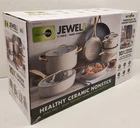 GreenPan Jewel Pro 11-Piece Cookware Set Hard Anodized Nonstick Taupe