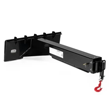 Titan Attachments Skid Steer Adjustable Jib Crane with 3 Ton Hook