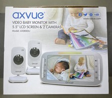  HD Video Baby Monitor 1080P 5.5 HD Display IPS Screen 2 HD Cams 24-Hour 2