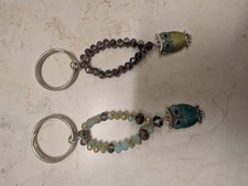 Black Bow Bag Charm Key Ring Handmade Purse Charm Keychain