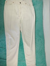 Vintage 90s Levi's 512 Slim Tapered Leg Women's Size 13 White Denim Jeans Pants