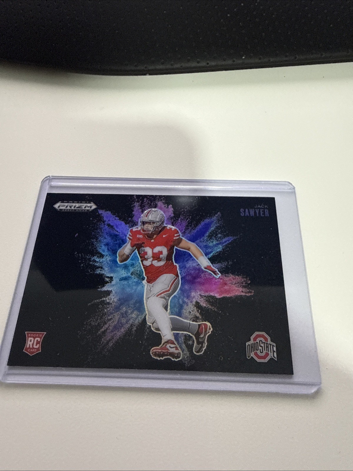 2025 Panini PRIZM Draft Picks - Black Color Blast Jack Sawyer #33 (RC)