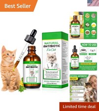 Natural Antibiotics for Cats - 2 Fl Oz Chicken Drops for Allergy Relief