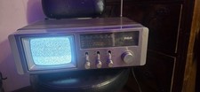 Vintage RCA 1983 AJR 054W Playmate 5 B/W 5 TV/AM/FM Radio - Working
