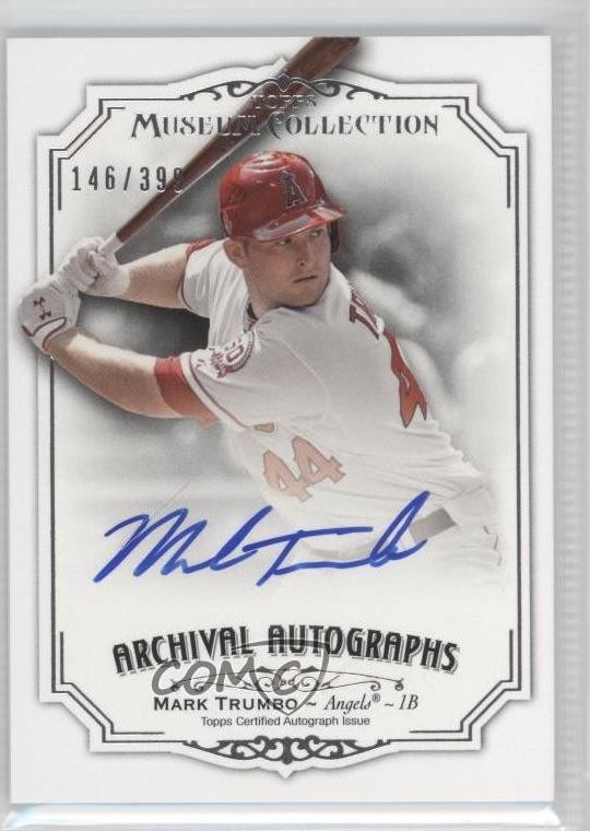 2012 Topps Museum Collection Archival 146/399 Mark Trumbo #AA-MT Auto dv5