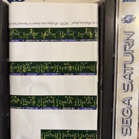 Lot of 2 Sega saturn Games Madden 97 & Black Fire edw38