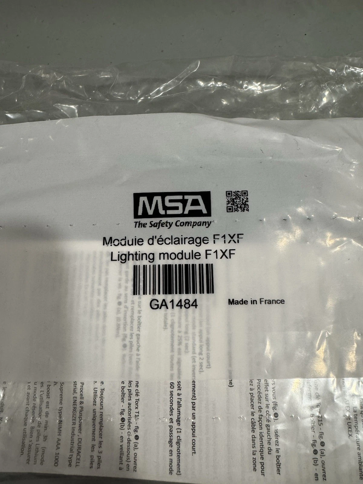 MSA Gallet F1XF Integrated Lighting Module For Firefighter Helmet Brand New 2