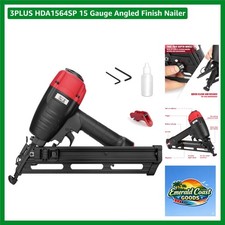 Precision 15 Gauge Angled Finish Nailer - Tool-Free Depth Adjustment & Safety