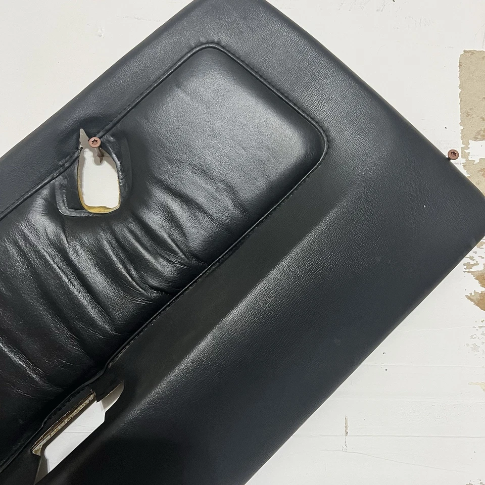 Panel interior de puerta trasero izquierdo lado del conductor Honda Accord 1990-1993 cuero negro OEM Foto 3 de 4