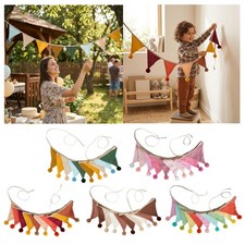 Bunte Dreiecks-Wimpelkette als Wanddekoration f&uuml;r Hochzeiten, Babypartys und