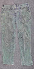 Pilcro Anthropologie Corduroy Strait Leg Pants Size 27 Black Green The Wanderer