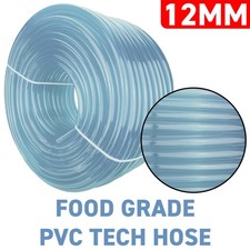 12mm (ID) x 15mm (OD) Clear Tube Hose PVC Pipe, Food Liquids Aquarium Air Pond