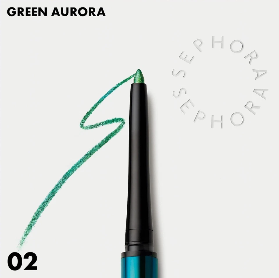 SEPHORA 12H Colorful Special Effects Multichrome Eyeliner 02 Green Aurora RARE - Image 2 of 2