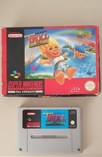SNES Super Troll Islands  with Box for Super Nintendo Entertainment System PAL.