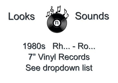 1980s 7'' VINYLS - VARIOUS ARTISTS / TITLES - RH... - RO... - EX / VG+