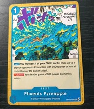 One Piece CCG Phoenix Pyreapple Carrying On His Will UC OP13-058 NM
