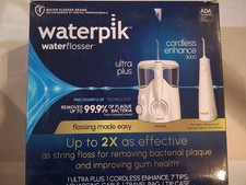 Waterpik Ultra Plus Cordless Enhance 3000 Water Flosser Combo Pack, White