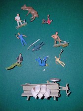 Modellbau Figuren Eisenbahn Kutsche Tiere Elastolin