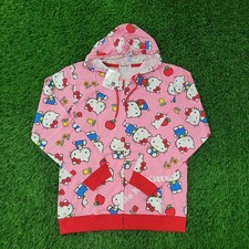Hello-Kitty Sanrio AOP Hoodie Womens XL 21x27 Pink TV-Series