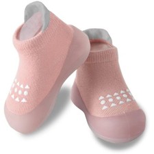 Baby Sock Shoes Toddler Walking Shoes Infant Non-Slip Slippers Soft Rubber So...