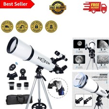 Portable 80mm Astronomy Telescope with Phone Adapter Wireless Control - 600mm