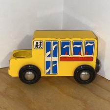 BRIO School Bus Wooden Toy Car Vehicle