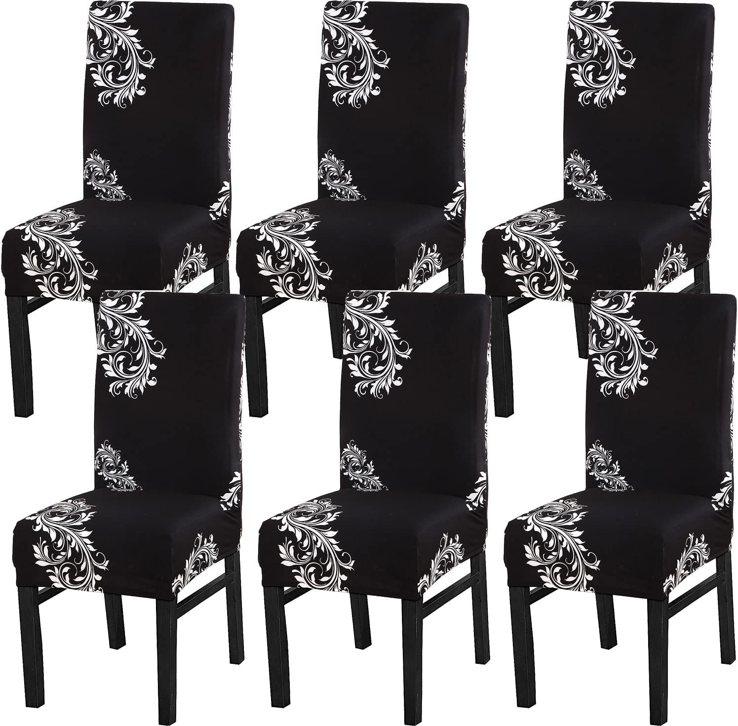 Covers For Dining Room Set Of 6 Pack Slipcovers High Back Chairs Cover Str