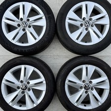 4x Genuine VW Golf 16" Norfolk Alloy Wheels 205 55 Tyres Caddy Van Plus GTD Rims