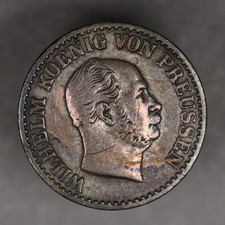 1871 C Prussia German States Silver 1 Silber Groschen