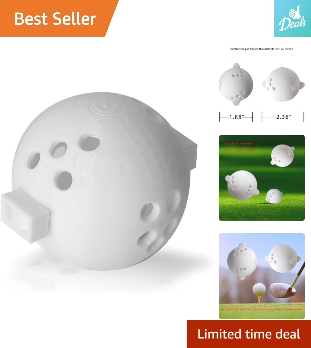 Durable ABS Golf Ball Marking Template & Alignment Stand for