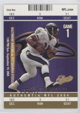 2004 Fleer Authentix Club Box Gold 18/25 Jamal Lewis #58 00a4