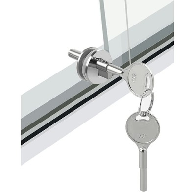 Glass Lock Sliding Glass Door Lock with Key Display case Locks Suitable for C...