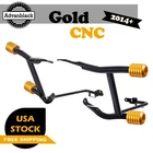 ProTek Rear Performance Gold Crash Bar Saddlebags Guards Fits Harley Touring 14+