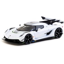 Koenigsegg Jesko Attack with Trading Card - White - Global64 - Mijo Exclusives