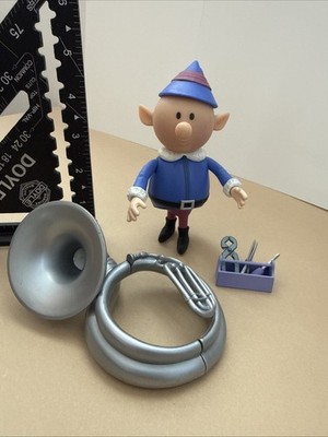 Round 2 Memory Lane Rudolph Red Nosed Reindeer Big Tuba Elf + Tool Box Complete