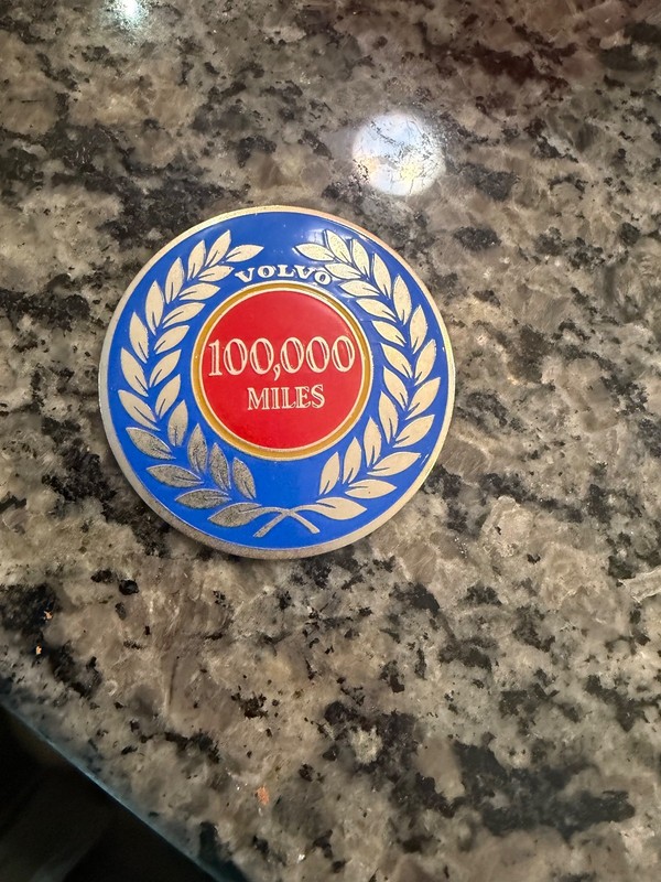 100 thousand miles Volo Pin