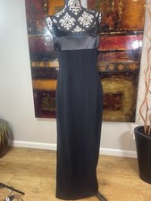 NWT Donna Morgan Laura Gown Black Women's Formal Evening Dress Prom Sz 10