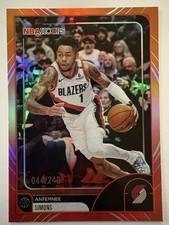 Anfernee Simons 2026 NBA Hoops Orange Foil /249 #95