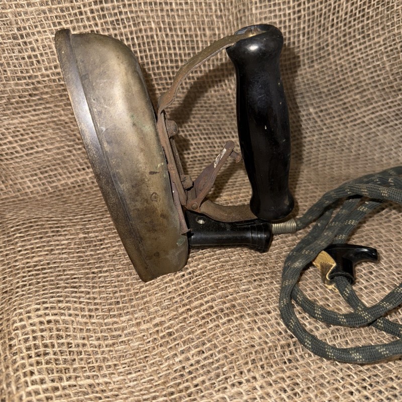 Antique Rare Electrical Clothes Iron & Curling Iron Heater Model No E9021   A1