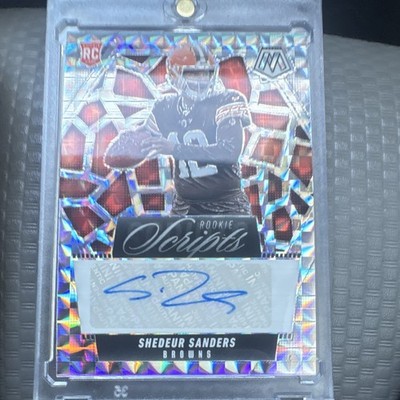 Panini 2025 Mosaic Shedeur Sanders Rookie Scripts Autograph Browns #RS-SSS