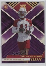 2022 Panini XR Rookies Purple 3/25 Myjai Sanders #186 lz7