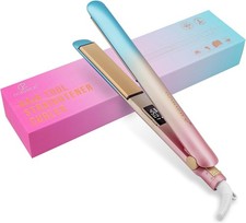 DORISILK Colorful Flat Iron 450 Degrees, Ceramic Hair Straightener and Curler 2