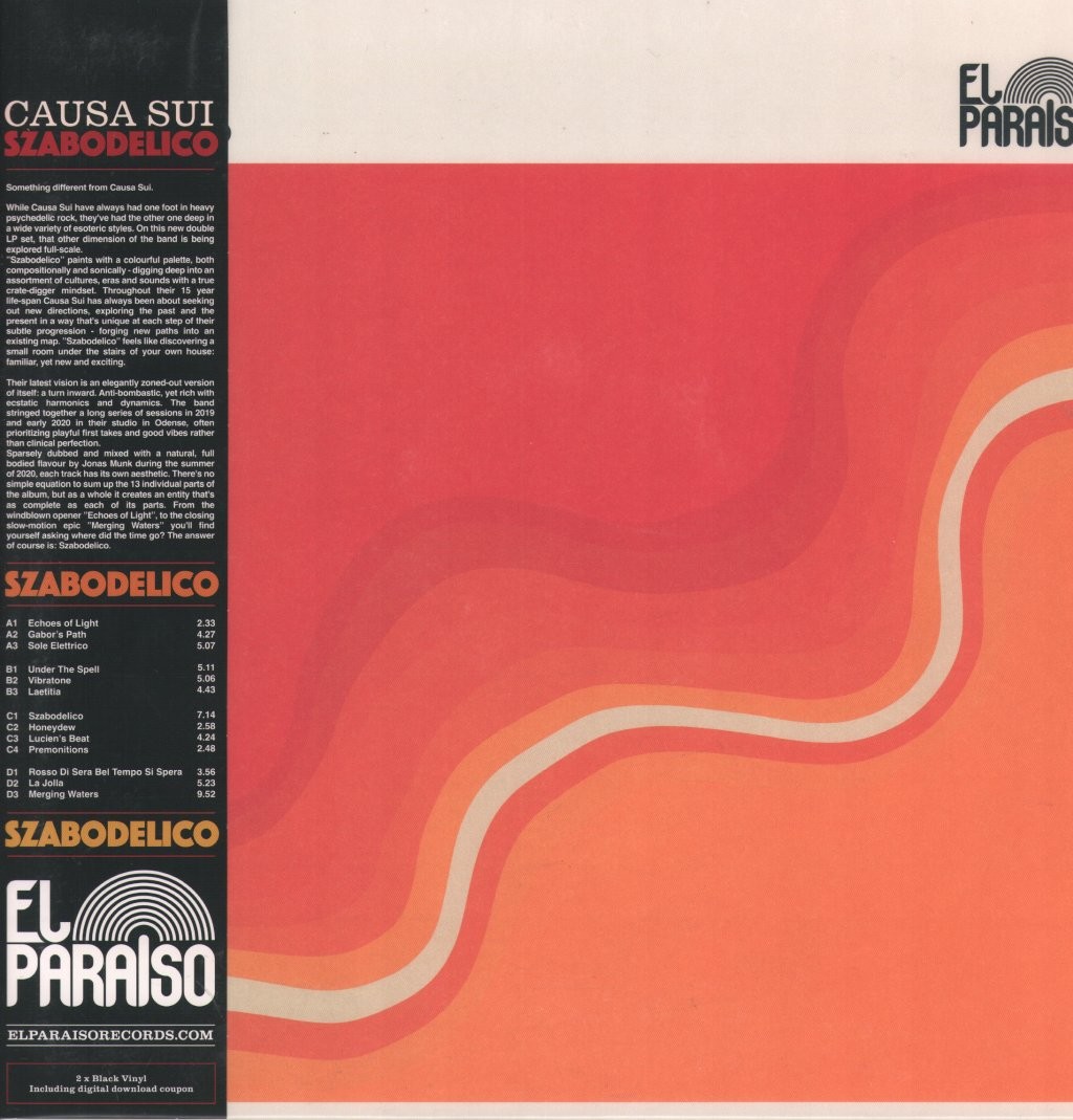 Causa Sui Szabodelico double LP vinyl Europe El Paraiso 2025 2LP on black vinyl