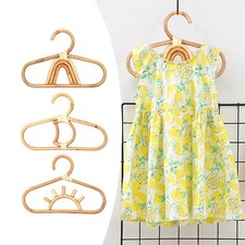 Gancho colgante de pared de bambú para colgar ropa para niños 3 piezas para niños pequeños