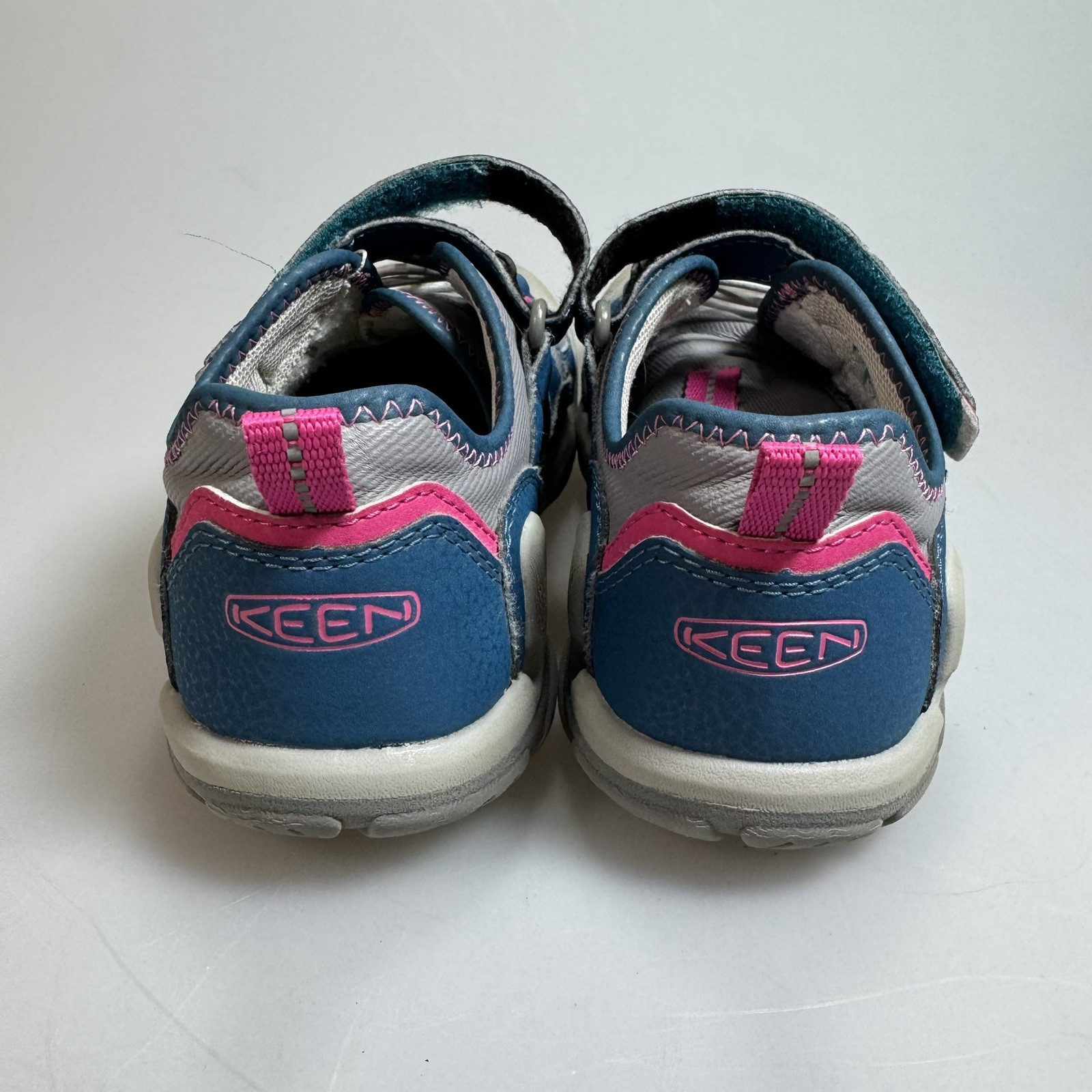 Keen Sandali Bambina 2 Nodi Sneakers Cave Escursionismo Blu Rosa Acciaio Grigio
