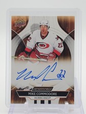 MIKE COMMODORE 2025-26 UD ENGRAINED ICONS HOCKEY AUTO #CA-CO Q6786