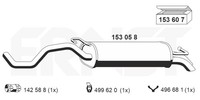 Ernst EndschalldäMpfer NachschalldäMpfer 153058 FüR Seat Audi VW A3 Golf Leon 4